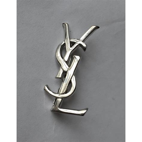 ysl logo brooch|YSL brooch men.